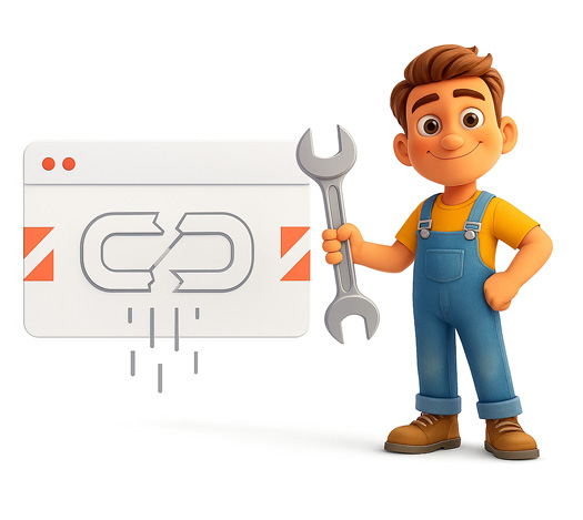 naprawianie zepsutych linkow pozycjonowanej strony